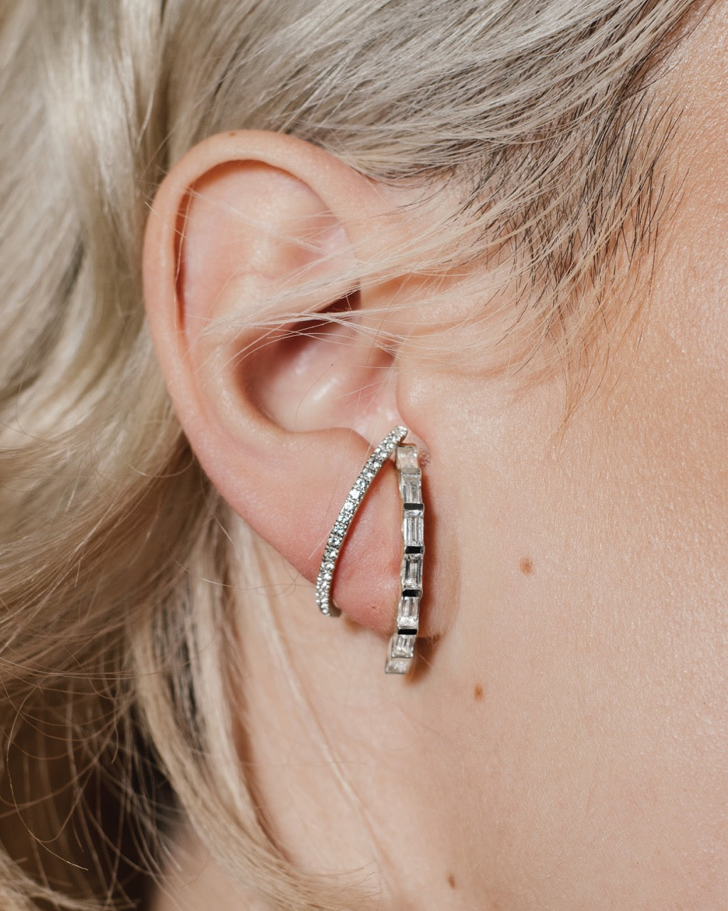 Damenohrringe 925 Silber mit Amethyst, Topas & Zirkonia Damenohrringe 925 Silber mit Amethyst, Topas & Zirkonia