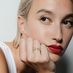 heroyne Eternity Earrings Ring 9 karat Solid Gold White Topaz Gemstones 3