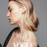 heroyne - Julia earring - 14k Gold Vermeil - left - Sustainable - bold jewelry - gold ear jewelry - Vogue Magazine