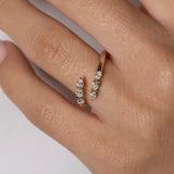 Pear Diamant Wrap Ring