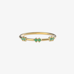 heroyne Anna Emerald Ring Green