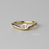 Illusion Solitaire Oval Diamant Ring 0.5 ct