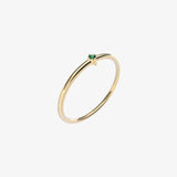 Smaragd Solitaire Ring
