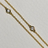 Essential Diamantkette mit 3 Diamanten