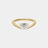 Illusion Solitaire Oval Diamond Ring 1.0 ct