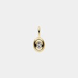 Oval Diamant Droplet Kette