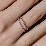 heroyne Anna Ring Eternity Ring Ceylon Blue Sapphire 2