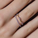 heroyne Anna Ring Eternity Ring Ceylon Blue Sapphire 2