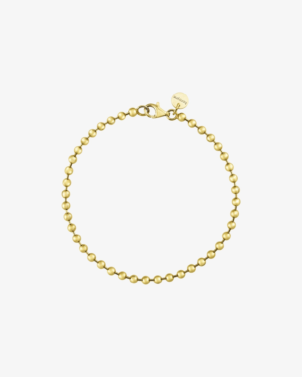 heroyne Beaded Bracelet 18 karat Gold Vermeil 1