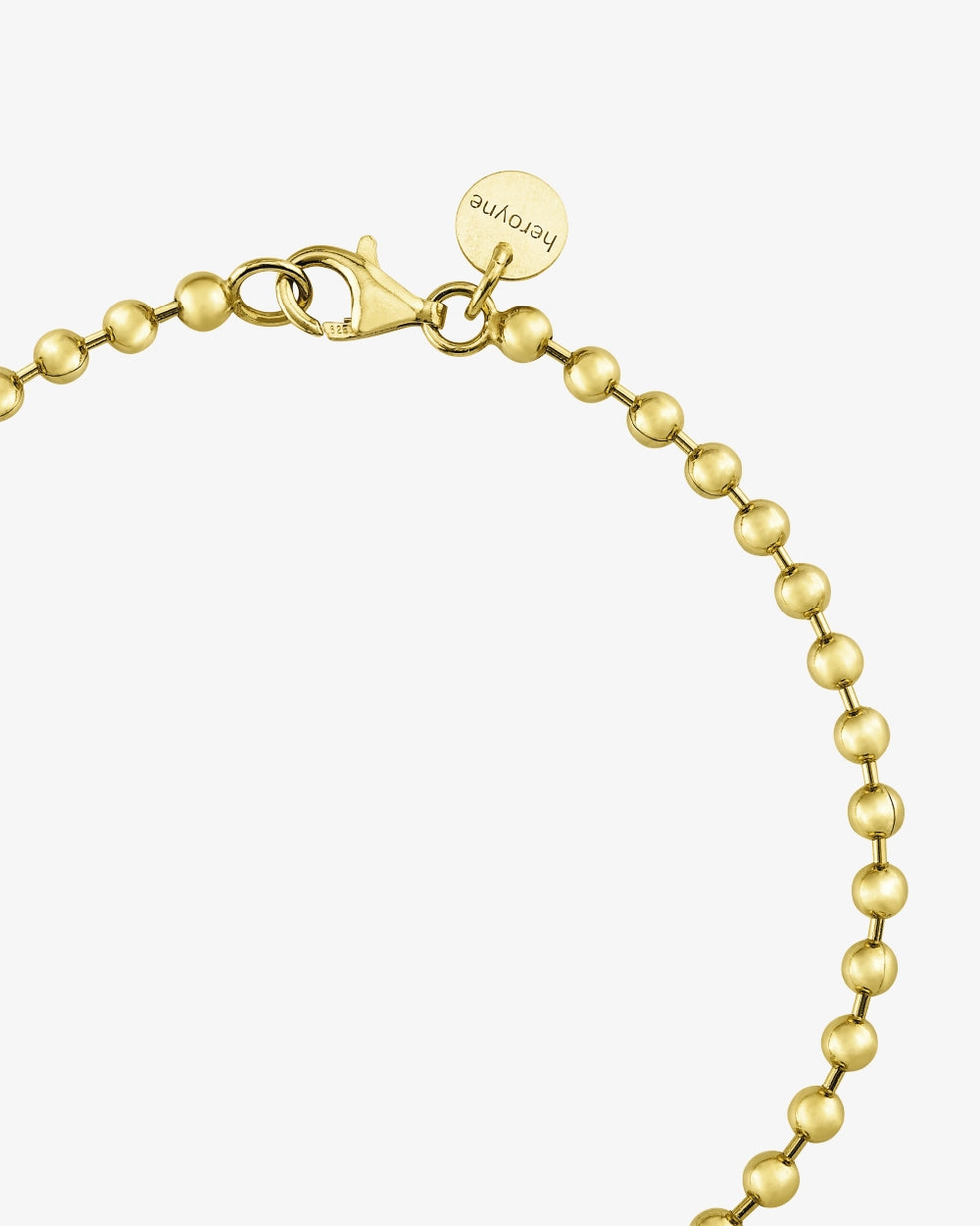 heroyne Beaded Bracelet 18 karat Gold Vermeil Close Up 1