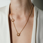heroyne Big Julia Double Toggle Necklace 14 karat Gold Vermeil 1