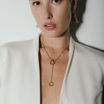 heroyne Big Julia Double Toggle Necklace Y-Style 14 karat Gold Vermeil 4