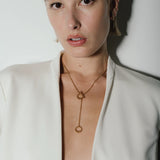 heroyne Big Julia Double Toggle Necklace Y-Style 14 karat Gold Vermeil 4