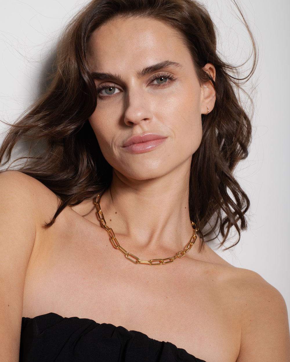 heroyne Bold Link Necklace 18k Gold Vermeil 2