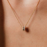 heroyne Charming Charms Necklace Topaz Gemstones 18k Gold Vermeil 925 Sterling Silver 1