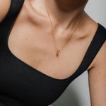 heroyne Charming Charms Necklace Topaz Gemstones 18k Gold Vermeil 925 Sterling Silver 21