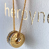 heroyne Charming Charms Necklace Topaz Gemstones 18k Gold Vermeil 925 Sterling Silver 23