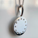 heroyne Diamond Disc Pendant Necklace Diamonds 925 Sterling Silver 2