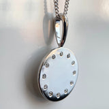 heroyne Diamond Disc Pendant Necklace Diamonds 925 Sterling Silver 2