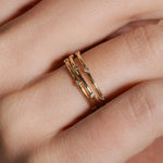 heroyne Diamond Dot Ring 9k Solid Gold 1
