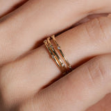 heroyne Diamond Dot Ring 9k Solid Gold 1
