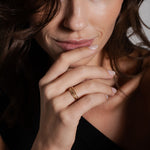 heroyne Diamond Dot Ring 9k Solid Gold 2