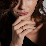 heroyne Diamond Dot Ring 9k Solid Gold 2