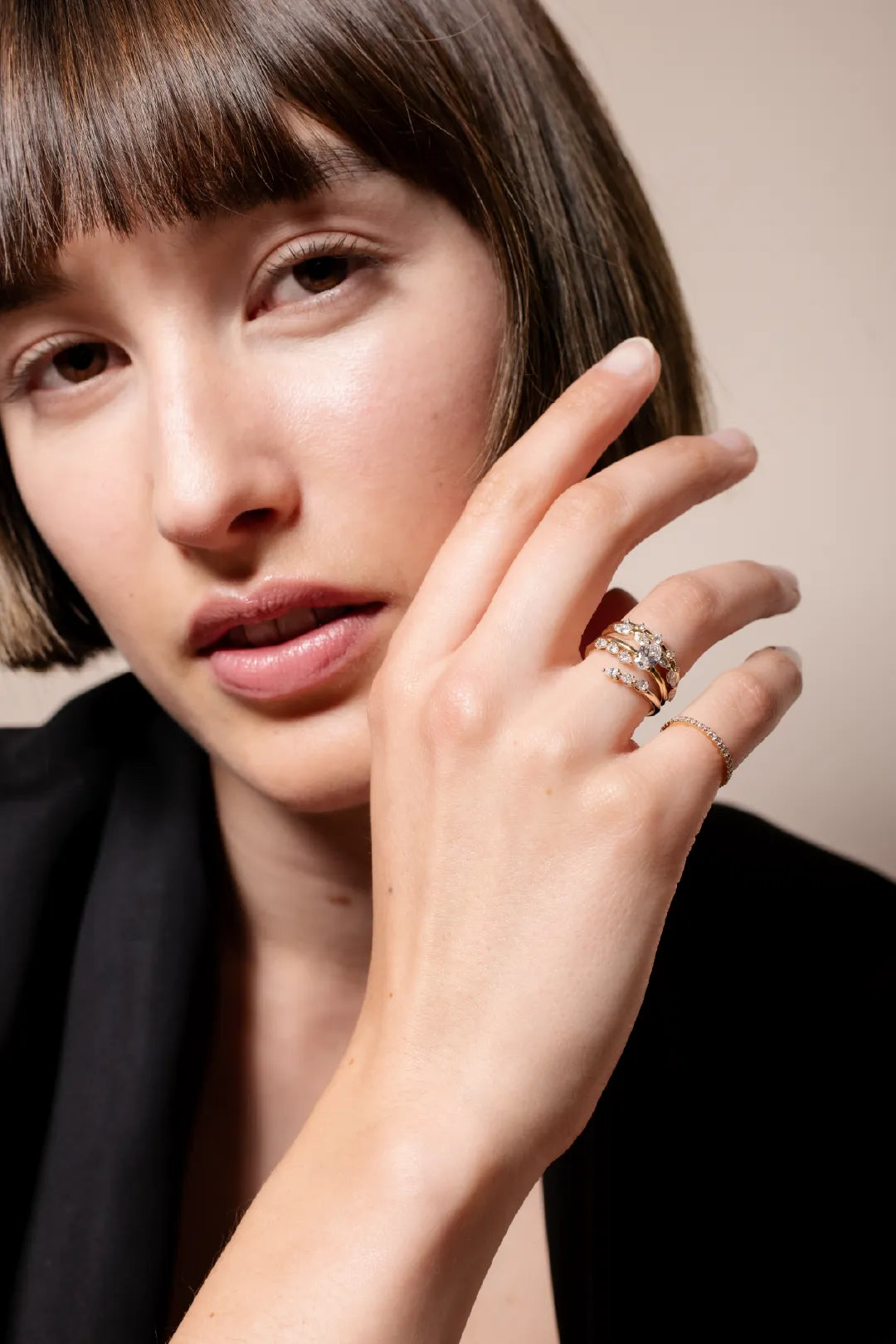 Pear Diamond Wrap Ring - heroyne