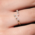 Pear Diamond Wrap Ring - heroyne