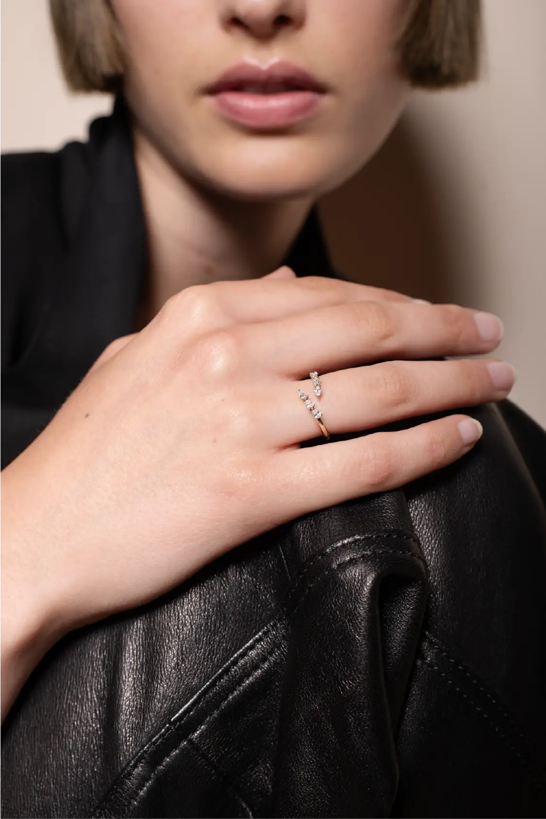 Pear Diamond Wrap Ring - heroyne