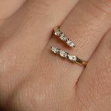 Pear Diamond Wrap Ring