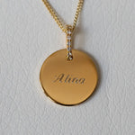 Engravable Disc Necklace - heroyne