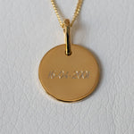 Engravable Disc Necklace - heroyne
