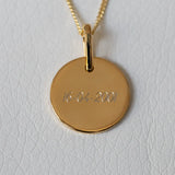 Engravable Disc Necklace - heroyne