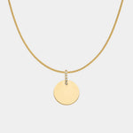 Engravable Disc Necklace - heroyne