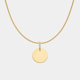 Engravable Disc Necklace - heroyne