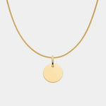 Engravable Disc Necklace - heroyne