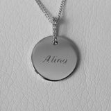 Engravable Disc Necklace - heroyne