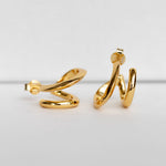 heroyne Double Illusion Hoop Earrings 18k Gold Vermeil 1