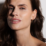 heroyne Eternity Baguette Earrings White Topaz 18k Gold Vermeil 1