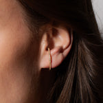 heroyne Eternity Earring 18k Gold Vermeil White Topaz 2