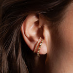 heroyne Eternity Earring Baguette 18k Gold Vermeil White Topaz 1