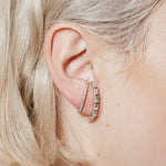 heroyne Eternity Earring Eternity Baguette Earring 925 Sterling Silver White Topaz Gemstones