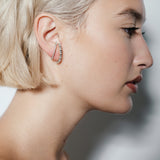 heroyne Eternity Earring Eternity Baguette Earring 925 Sterling Silver White Topaz Gemstones
