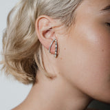 heroyne Eternity Earring Eternity Baguette Earring 925 Sterling Silver White Topaz Gemstones