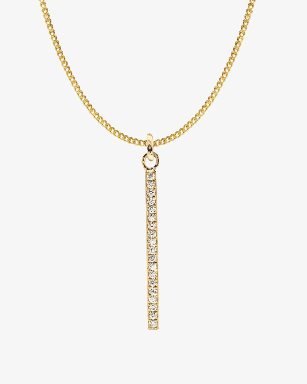 heroyne Eternity Necklace 18k Gold Vermeil White Topaz