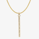heroyne Eternity Necklace 18k Gold Vermeil White Topaz
