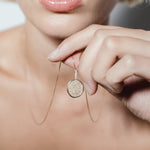 heroyne Fingerprint Necklace Diamonds 14 karat Solid Gold 2
