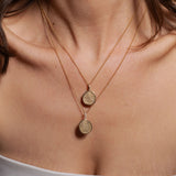 heroyne Fingerprint Necklace Solid Gold Diamonds 4