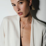 heroyne Julia Double-Toggle Necklace Y-Style 925 Sterling Silver